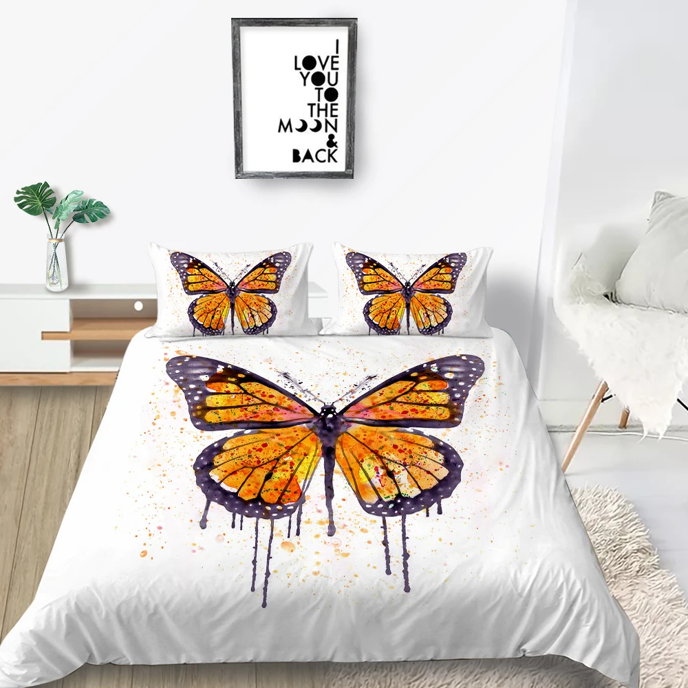 Butterfly Bedding Set King Fashion Elegant Artistic White Duvet Cover 3D Queen Twin Full Single Double Unique Design Bed Set
Butterfly Bedding Set King Fashion Elegant Artistic White Duvet Cover 3D Queen Twin Full Single Double Unique Design Bed Set