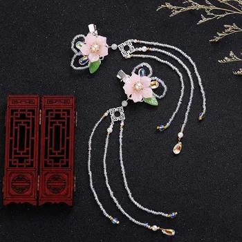 FORSEVEN Retro Chinese Traditional Headdress Long Tassel Hairclip Pink Flowers Cute Hairpins Girl Headpiece Hair Jewelry JL
FORSEVEN Retro Chinese Traditional Headdress Long Tassel Hairclip Pink Flowers Cute Hairpins Girl Headpiece Hair Jewelry JL