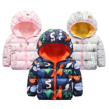 Hot sale Jackets For Boys Down jacket for girl Hooded warm pink blue Cartoon pattern cotton coat 2-6T Free shipping
Hot sale Jackets For Boys Down jacket for girl Hooded warm pink blue Cartoon pattern cotton coat 2-6T Free shipping