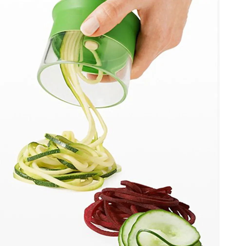 

Handheld Carrot Potato Cucumber Spiral Grater Cutter Vegetable Fruit Slicer Salad Tools Zucchini Noodle Spaghetti Maker Useful