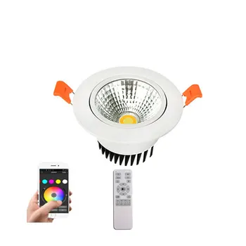 App Smart CCT 2.4G Remote Control LED Downlight Stepless dimmable 6W 10W 14W 20W Changeable Color Toning Ceiling Downlight Light
App Smart CCT 2.4G Remote Control LED Downlight Stepless dimmable 6W 10W 14W 20W Changeable Color Toning Ceiling Downlight Light