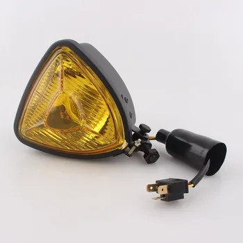 Motorcycle 12V Headlight Retro Triangular Headlamp Black Amber Lens For Harley Honda Yamaha Bobber Cruiser Cafe Racer
Motorcycle 12V Headlight Retro Triangular Headlamp Black Amber Lens For Harley Honda Yamaha Bobber Cruiser Cafe Racer