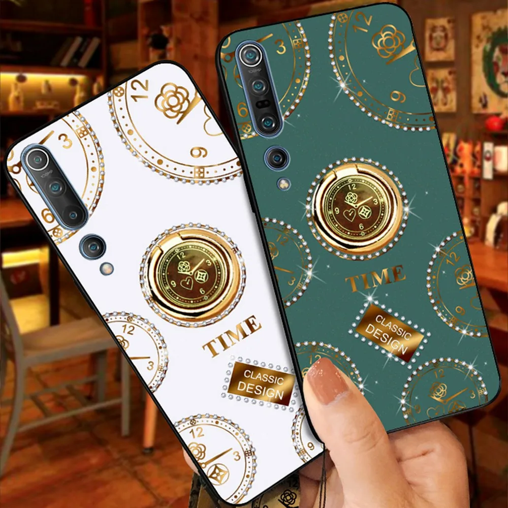 Fashionable and simple clock with diamo phone case for Redmi 8A Note 7 8 K30 Xiaomi 9 10 pro Glass material Back cover
Fashionable and simple clock with diamo phone case for Redmi 8A Note 7 8 K30 Xiaomi 9 10 pro Glass material Back cover