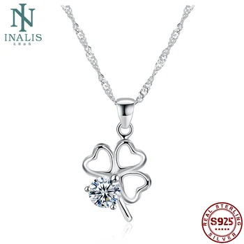 INALIS Authentic 925 Sterling Silver Romantic Heart-shape Necklace Women Jewelry Sparking Cubic Zircon Pendant Necklace Making 
INALIS Authentic 925 Sterling Silver Romantic Heart-shape Necklace Women Jewelry Sparking Cubic Zircon Pendant Necklace Making