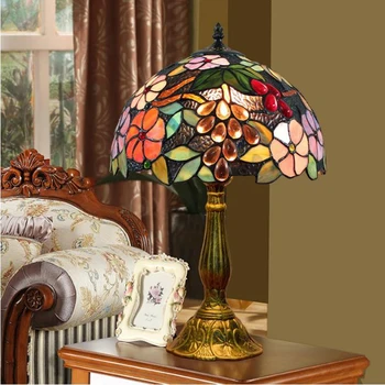 WOERFU Tiffany Table Lamp 30cm Grape Lampshape E27 Bedroom Bedside Lamp Creative Fashion Alloy Base Table Lamps
WOERFU Tiffany Table Lamp 30cm Grape Lampshape E27 Bedroom Bedside Lamp Creative Fashion Alloy Base Table Lamps