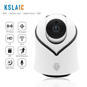 

KSLAIC Wireless Pet IP Camera Wifi 2.0MP HD 1080P CCTV Security Camera P2P IR Night Vision Baby Monitor Indoor 720P Camera