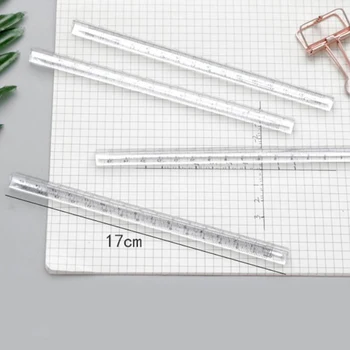 15cm Transparent Straight Ruler Students Stationery Simple Triangular Rulers Both Sides Acrylic Measuring Tools
15cm Transparent Straight Ruler Students Stationery Simple Triangular Rulers Both Sides Acrylic Measuring Tools