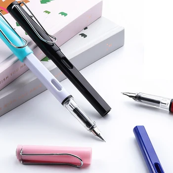 

Fashion Correct posture Colorful 0.38MM nib Fountain Pen Office Supplies School stationery popular HOT plastic Pens NEW
