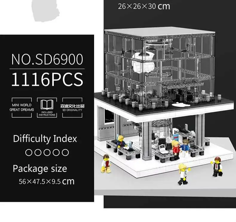 Sembo Building Block Mobile Store Model City Street View with LED Light Figures Bricks Classic Phone Toy for Kids
Sembo Building Block Mobile Store Model City Street View with LED Light Figures Bricks Classic Phone Toy for Kids