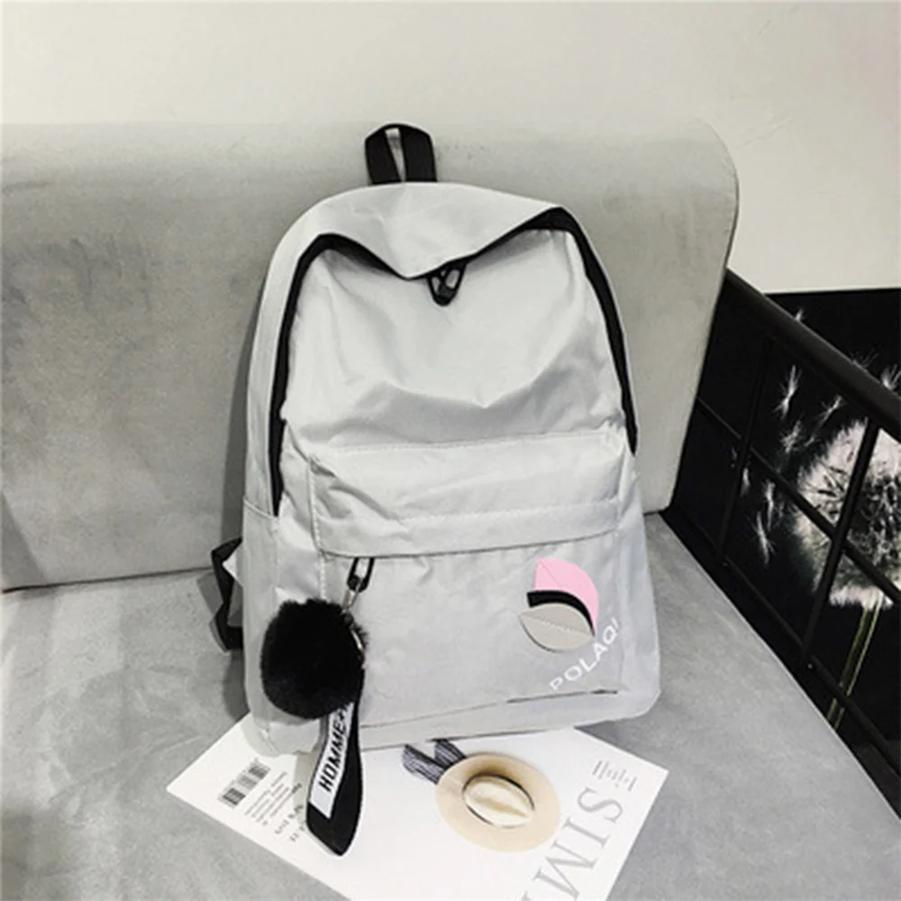 Solid Color Backpack For Women New Fashion Waterproof Nylon Multi Pocket Travel Backpacks Large Capacity School Bag For Teenage 
Solid Color Backpack For Women New Fashion Waterproof Nylon Multi Pocket Travel Backpacks Large Capacity School Bag For Teenage