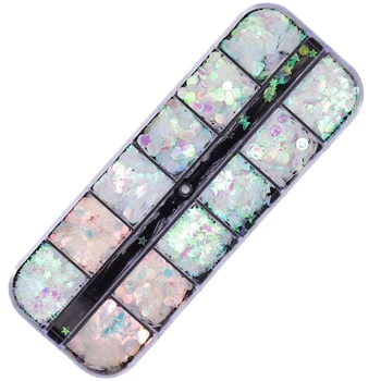 12 Grids / Sets Mixed Pattern Nail Glitter Sequin Multi-Color Mirror Mermaid Sugar Nail Powder Diy Manicure Flake Nail Art Decor
12 Grids / Sets Mixed Pattern Nail Glitter Sequin Multi-Color Mirror Mermaid Sugar Nail Powder Diy Manicure Flake Nail Art Decor