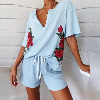 UIDEAZONE Flymingo Star Heart Print Women Pajamas Two Pieces Set V Neck Short Sleeve Elastic Waist Shorts Suits Home Wear
UIDEAZONE Flymingo Star Heart Print Women Pajamas Two Pieces Set V Neck Short Sleeve Elastic Waist Shorts Suits Home Wear