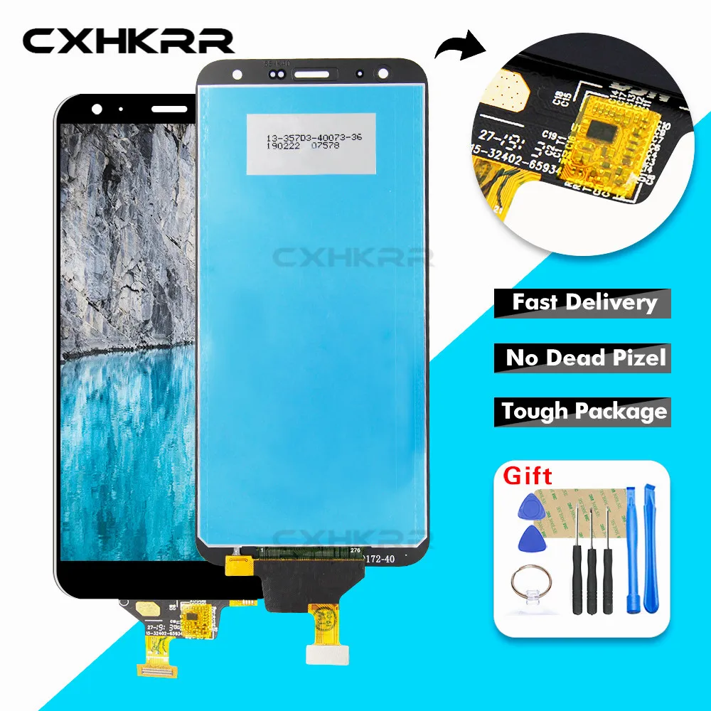 For-LG-K40-2019-K12-Plus-X420-LMX420EM-Touch-Screen-Digitizer-LCD-Display-Assembly-with-Frame