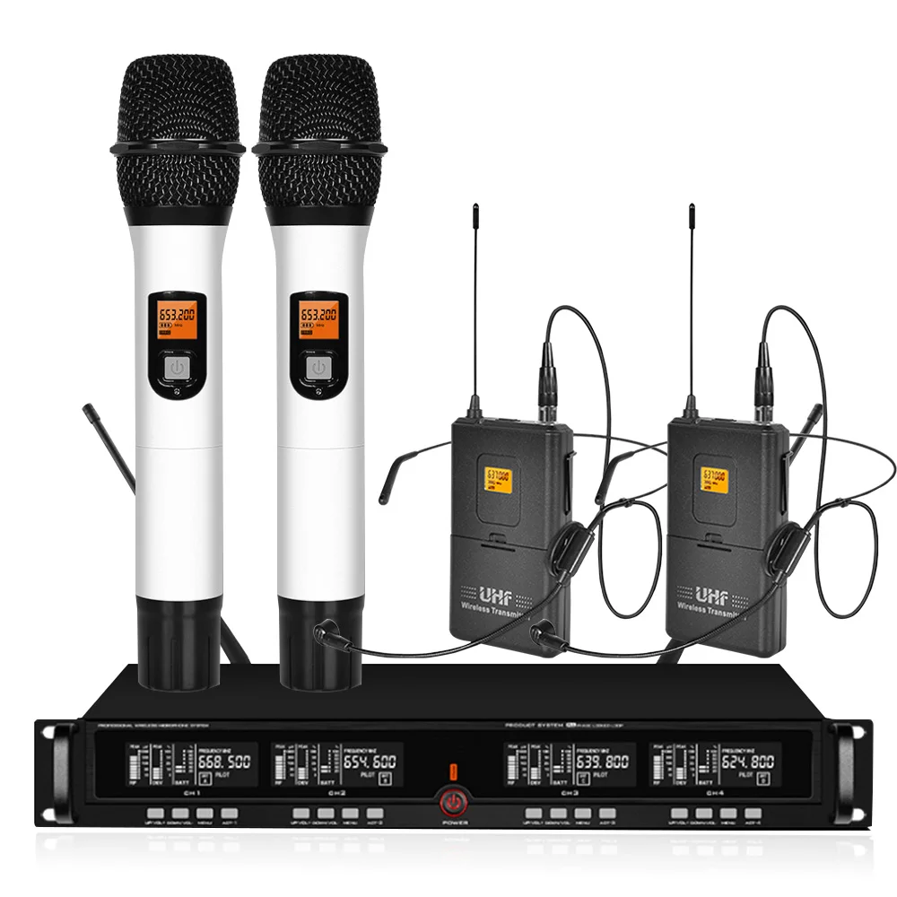 Professional UHF Wireless Microphone Headset Microphone 2 Handheld Microphone Stage Performance Microphone Wireless
Professional UHF Wireless Microphone Headset Microphone 2 Handheld Microphone Stage Performance Microphone Wireless