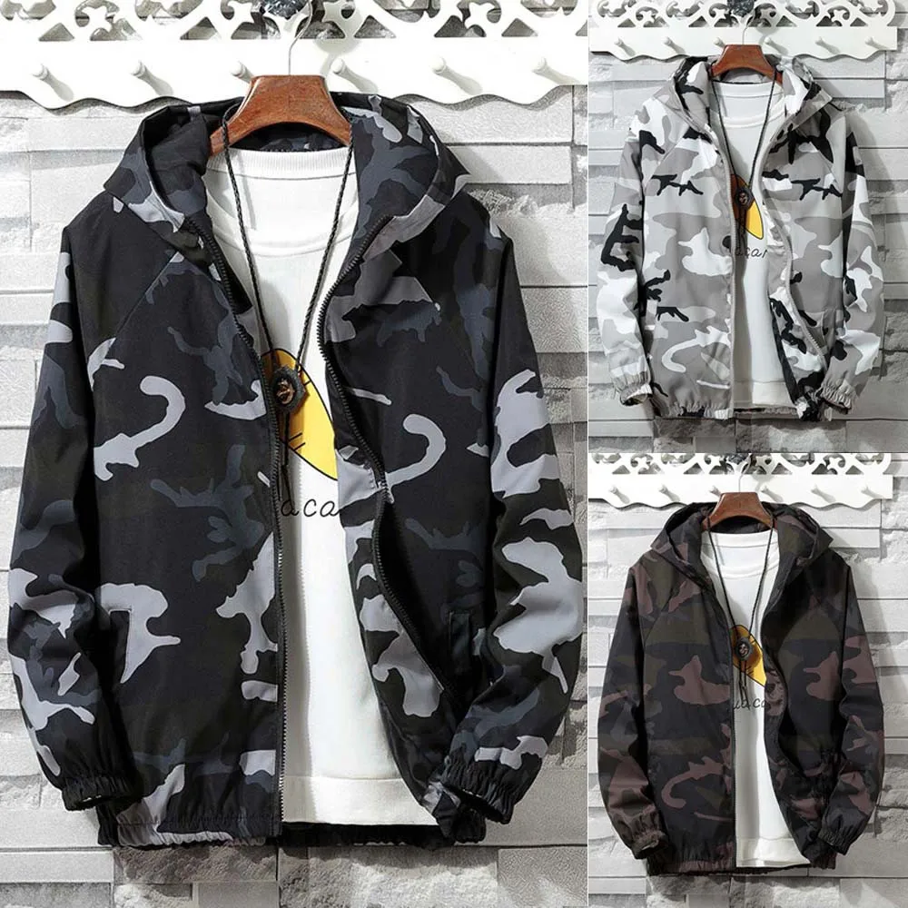 Men's Camouflage Jackets Male's Zipper Sport Hoodies Coat Autumn Outdoor Cycling Jacket Hoodie Hip Hop Streetwear Sportwear Mens
Men's Camouflage Jackets Male's Zipper Sport Hoodies Coat Autumn Outdoor Cycling Jacket Hoodie Hip Hop Streetwear Sportwear Mens