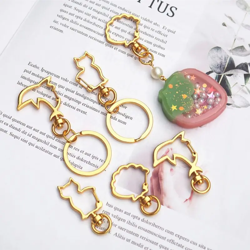 Key Ring Keychain DIY Handmade Making Accessories Molds Shell Cat Dolphin Shape Buckle Crystal Epoxy Mo
Key Ring Keychain DIY Handmade Making Accessories Molds Shell Cat Dolphin Shape Buckle Crystal Epoxy Mo