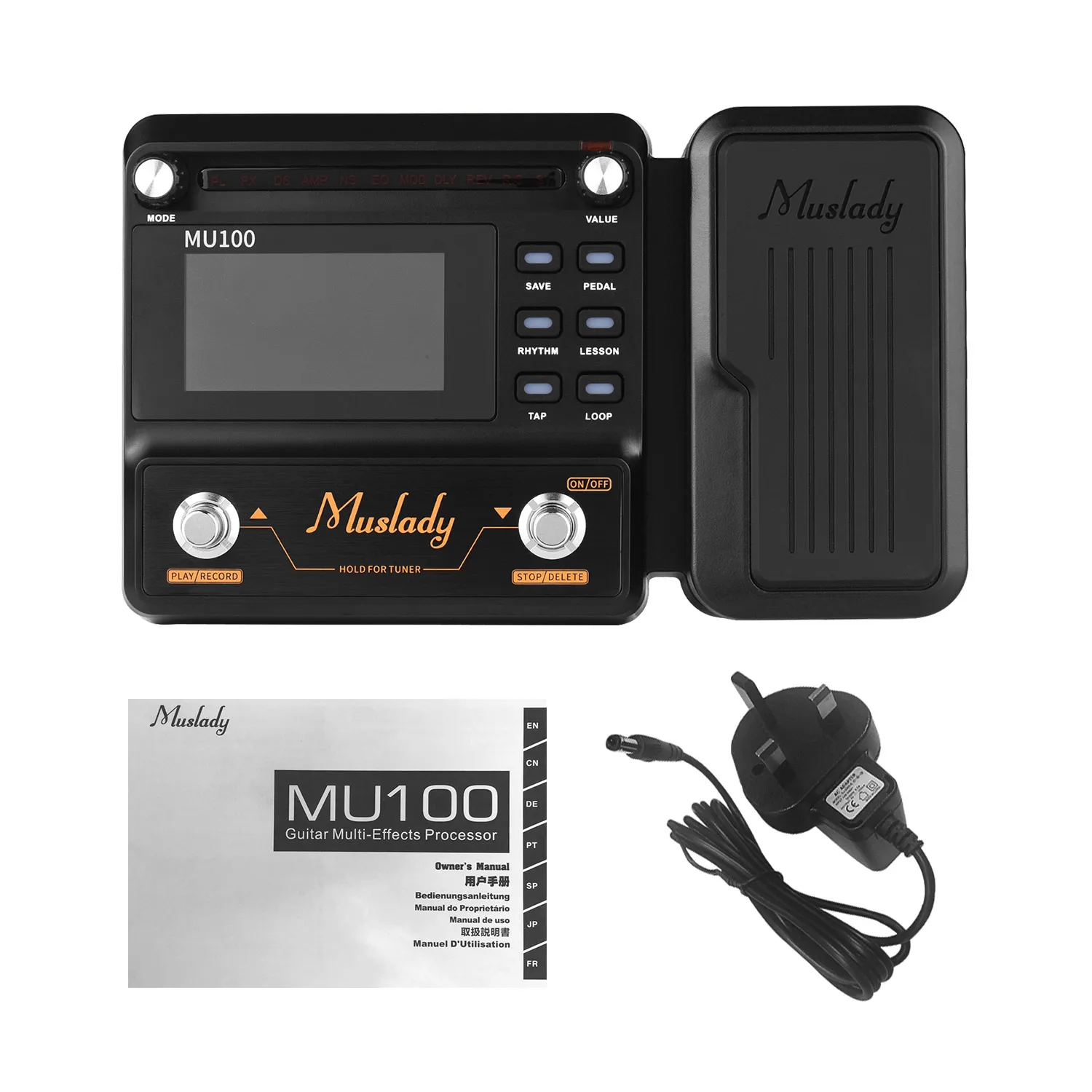 Hot New Muslady MU100 Guitar Multi-effects Processor Electric Guitar Effect Pedal Supports 180s Loop Recording for Guitar
Hot New Muslady MU100 Guitar Multi-effects Processor Electric Guitar Effect Pedal Supports 180s Loop Recording for Guitar