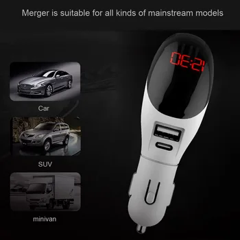 Car Charger 3.1A Dual USB Port with Anion Purifier with Current Voltage Digital Display for Galaxy iPhone
Car Charger 3.1A Dual USB Port with Anion Purifier with Current Voltage Digital Display for Galaxy iPhone
