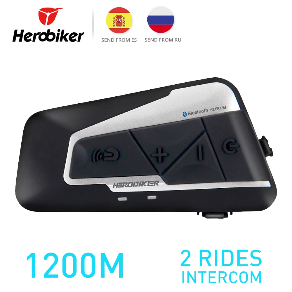 HEROBIKER 1200M BT Motorcycle Helmet Intercom Waterproof Wireless Bluetooth Moto Headset Interphone with FM Radio for 2 Rides
HEROBIKER 1200M BT Motorcycle Helmet Intercom Waterproof Wireless Bluetooth Moto Headset Interphone with FM Radio for 2 Rides