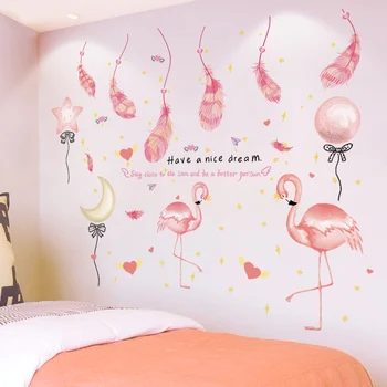 Romantic Pink Flamingo Animals Wall Stickers DIY Balloons Wall Decals for Kids Rooms Baby Bedroom Decoration
Romantic Pink Flamingo Animals Wall Stickers DIY Balloons Wall Decals for Kids Rooms Baby Bedroom Decoration