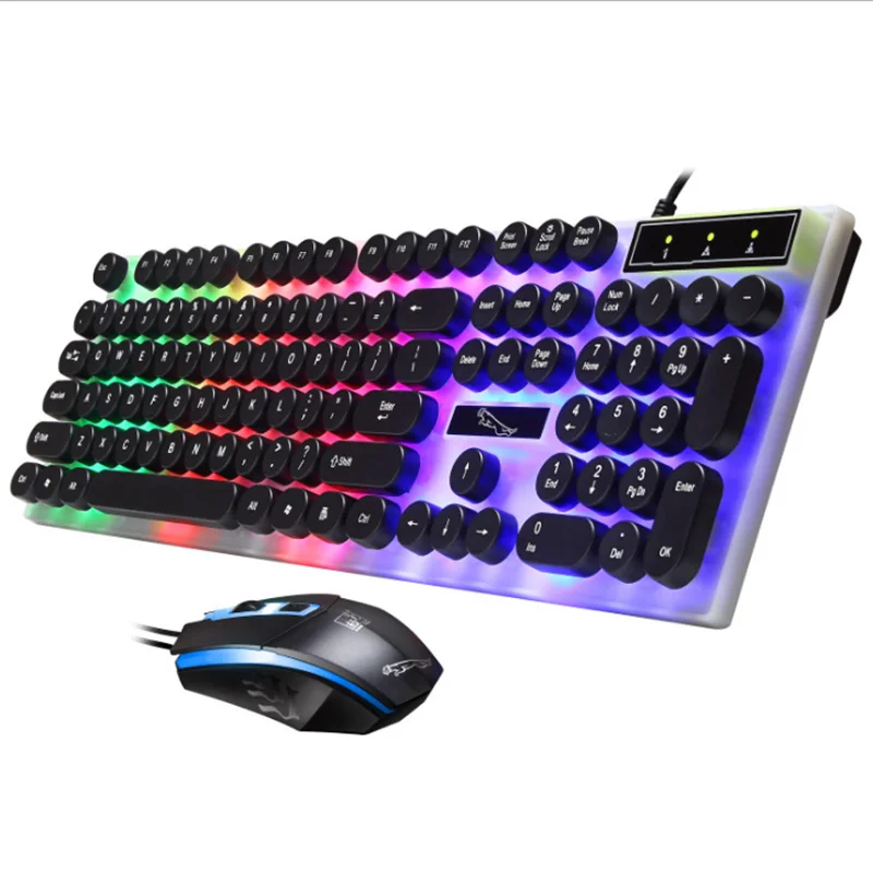 G21 Punk Gaming Keyboard and Mouse,USB Wired Backlit Gaming Mouse and Keyboard Combo for Desk Computer/Laptop/Smart TV
G21 Punk Gaming Keyboard and Mouse,USB Wired Backlit Gaming Mouse and Keyboard Combo for Desk Computer/Laptop/Smart TV