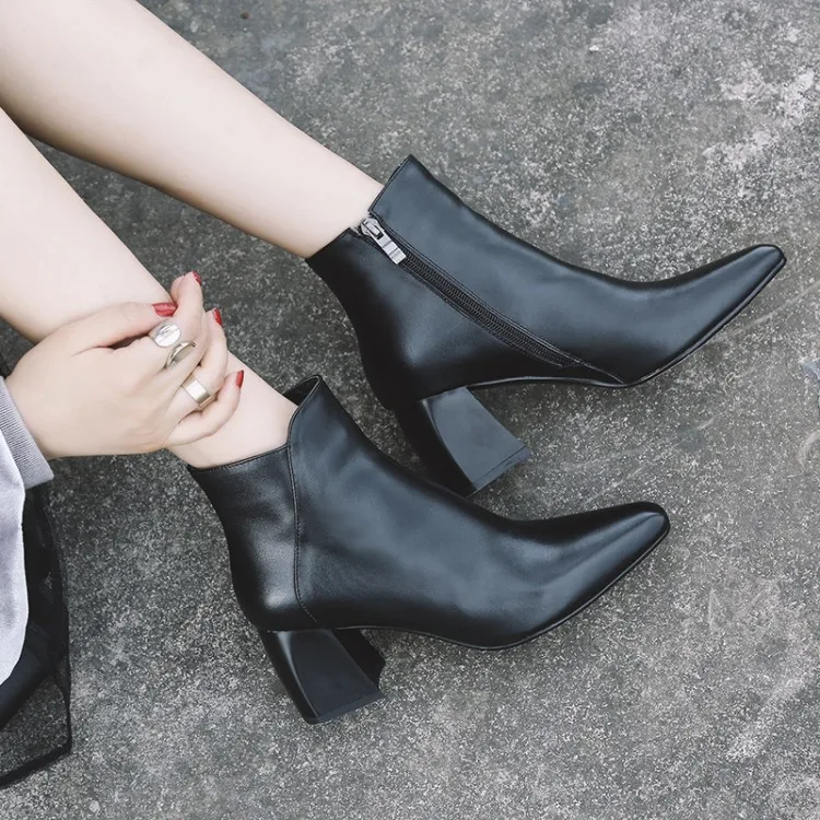 Tanariya New Arrival Shoes woman Boots women Women's winter high heels cowhide boots 2020
Tanariya New Arrival Shoes woman Boots women Women's winter high heels cowhide boots 2020