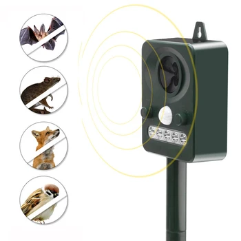 Garden Outdoor Ultrasonic Animal Repeller Waterproof PIR Sensor Solar Powered LED Flashlight Dog Cat Mouse Animal Repeller 
Garden Outdoor Ultrasonic Animal Repeller Waterproof PIR Sensor Solar Powered LED Flashlight Dog Cat Mouse Animal Repeller