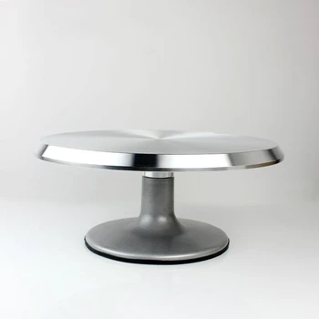 Baking tools 12 inch aluminum alloy decorating table cream cake decorating turntable non-slip cake turntable
Baking tools 12 inch aluminum alloy decorating table cream cake decorating turntable non-slip cake turntable
