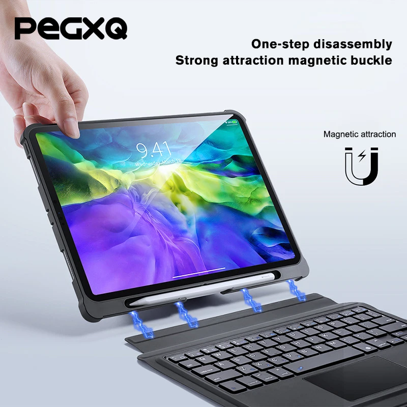 Touch Keyboard Anti-drop Sleeve For iPad Pro 11 Inch 2020 Tablet Stand Cover Keyboard Case Tablet Removable Keyboard Case Cover
Touch Keyboard Anti-drop Sleeve For iPad Pro 11 Inch 2020 Tablet Stand Cover Keyboard Case Tablet Removable Keyboard Case Cover