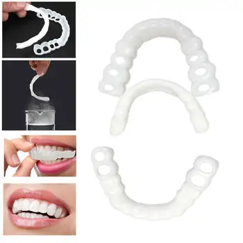Drop shipping Top Bottom Teeth Clad Anti-true Braces Snap On Smile Teeth Whitening Teeth Comfortable Denture Varnish Cover Teeth
Drop shipping Top Bottom Teeth Clad Anti-true Braces Snap On Smile Teeth Whitening Teeth Comfortable Denture Varnish Cover Teeth