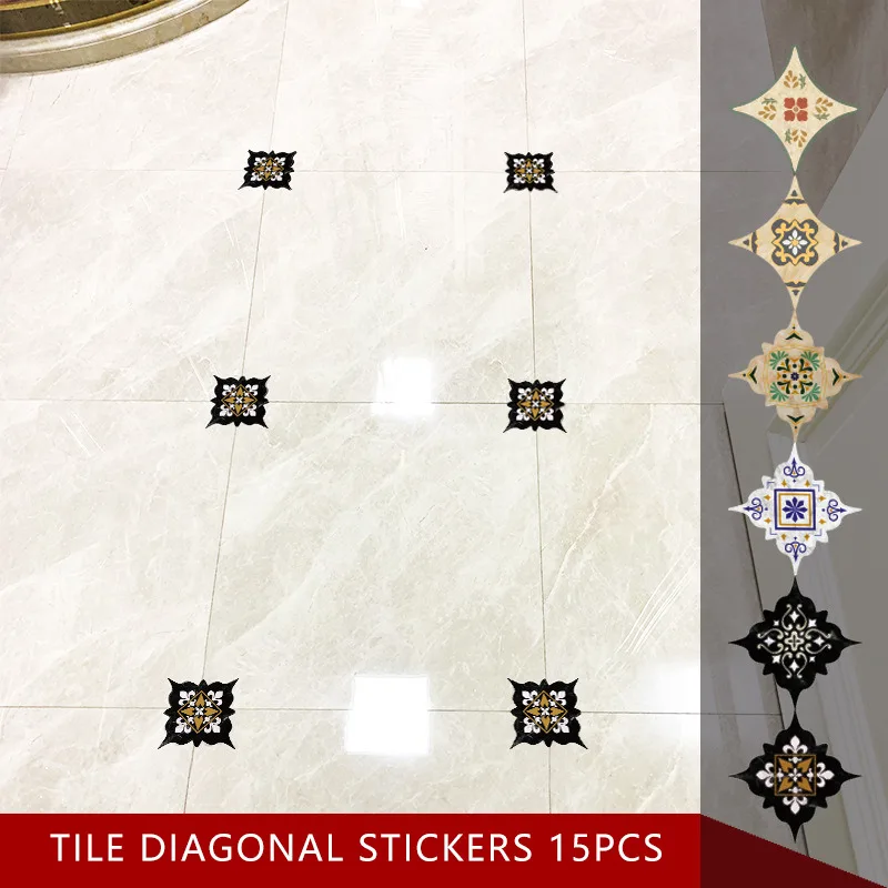15PCS 8x8cm Tile Diagonal Stickers Floor Stickers Floor Decoration Stickers Waterproof And Wear-resistant Self-adhesive Q
15PCS 8x8cm Tile Diagonal Stickers Floor Stickers Floor Decoration Stickers Waterproof And Wear-resistant Self-adhesive Q