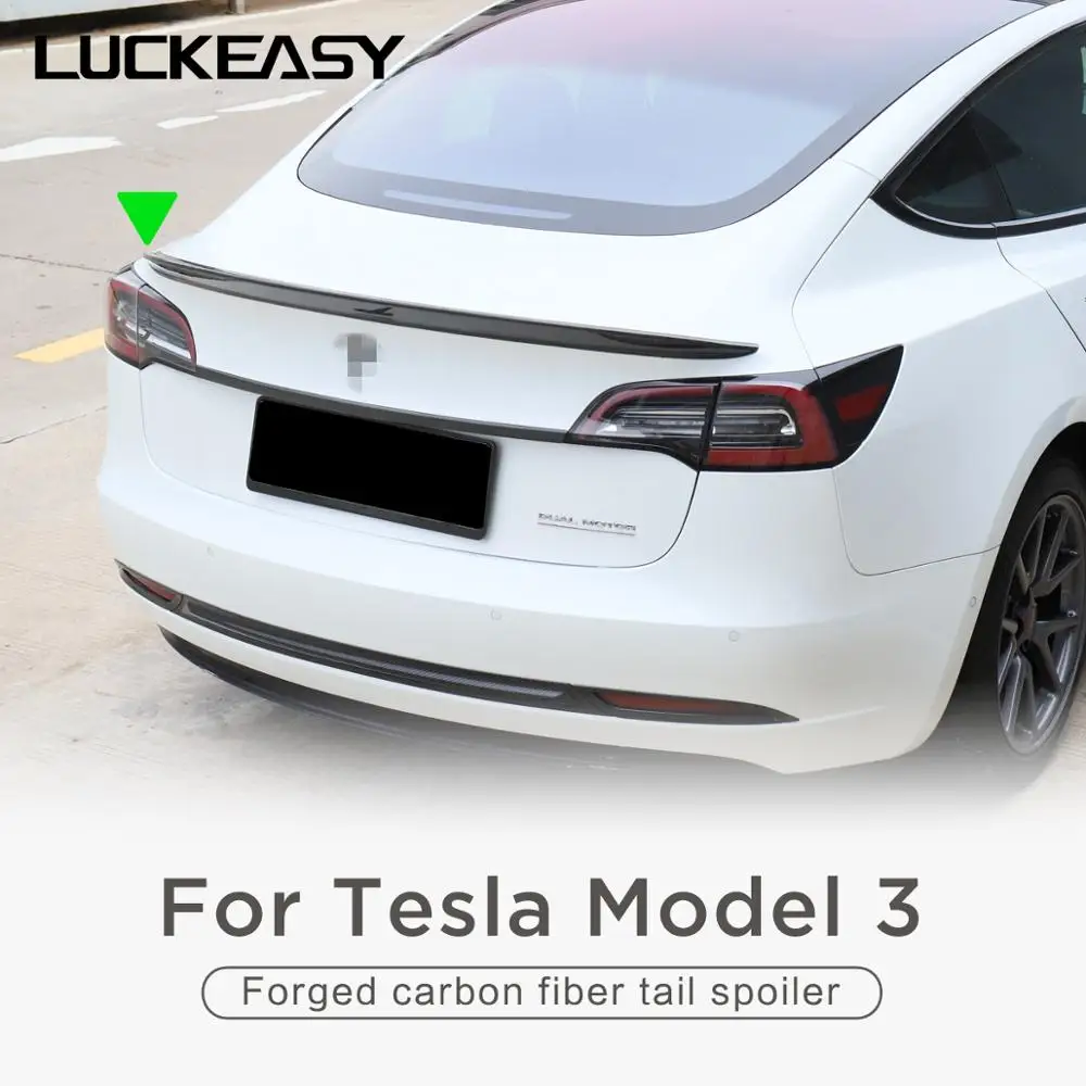 Для Tesla Model 3 внешние модифицированные аксессуары модель 2021 спойлер из