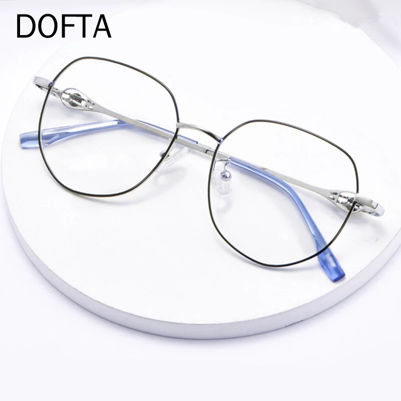 Оптические очки DOFTA из сплава, женские ультралегкие очки по рецепту для близорукости, женские очки в оправе, 5325