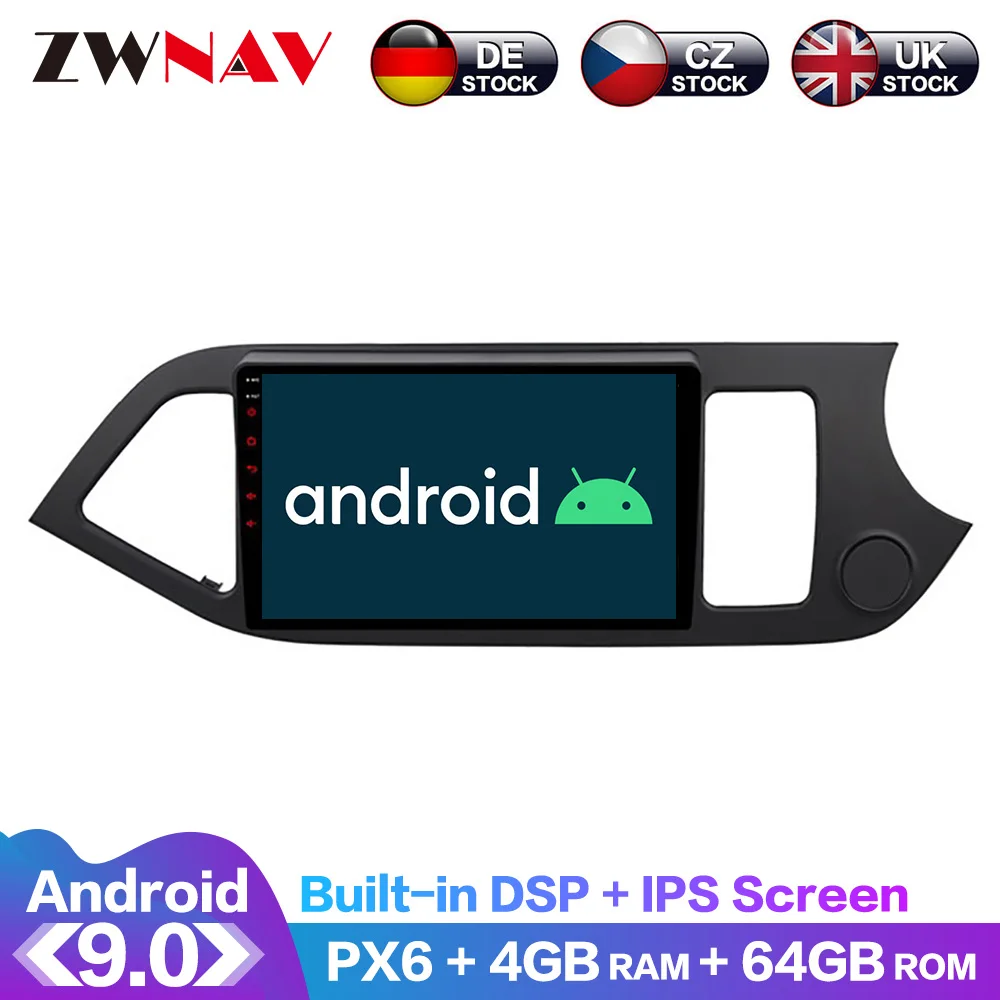 Android 9.0 4+64G PX6 DSP Carplay Radio Car DVD Player GPS navigation For Kia PICANTO MORNING 2012-2015 RDH Head Unit Multimedia
Android 9.0 4+64G PX6 DSP Carplay Radio Car DVD Player GPS navigation For Kia PICANTO MORNING 2012-2015 RDH Head Unit Multimedia