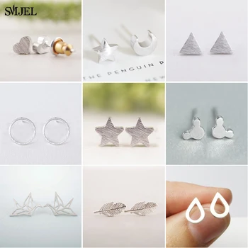 SMJEL Multiple Style Simple Geometric Stud Earrings for Women Heart Triangle Star Earrings Piercing Studs Wholesale
SMJEL Multiple Style Simple Geometric Stud Earrings for Women Heart Triangle Star Earrings Piercing Studs Wholesale