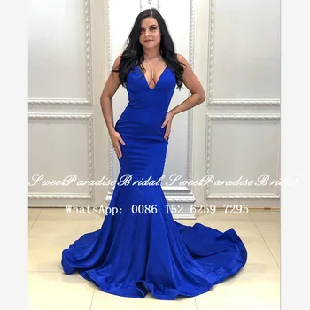 Royal Blue Mermaid Evening Dress 2020 Sexy Deep V Neck Backless Long Train Prom Dresses For Women Vestidos De Fiesta De Noche
Royal Blue Mermaid Evening Dress 2020 Sexy Deep V Neck Backless Long Train Prom Dresses For Women Vestidos De Fiesta De Noche