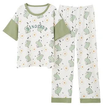 Cute Soft Nighty Women 2 Pieces Pajamas Sets Knitted Cotton Girlfriend Gift Sleepwear Homewear Sexy Lingerie Short Sleeve
Cute Soft Nighty Women 2 Pieces Pajamas Sets Knitted Cotton Girlfriend Gift Sleepwear Homewear Sexy Lingerie Short Sleeve