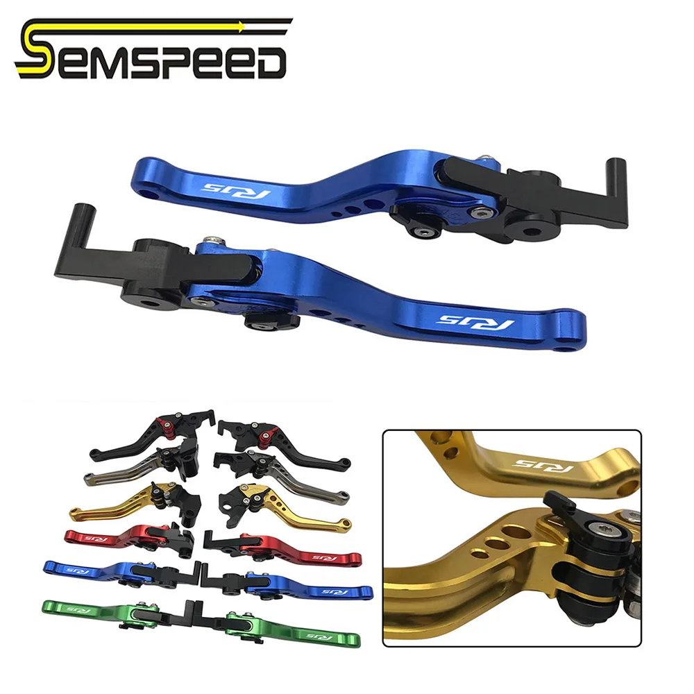 SEMSPEED Мотоцикл с ЧПУ R15 Логотип Регулируемый короткий тормоз сцепления ручки для