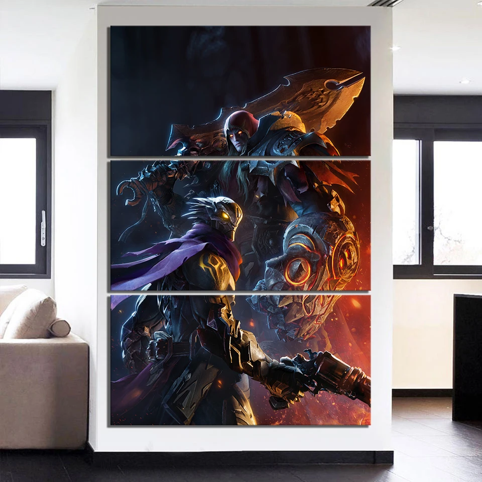 3 предмета Darksiders Genesis игровой плакаты постеры HD фантастической художественной