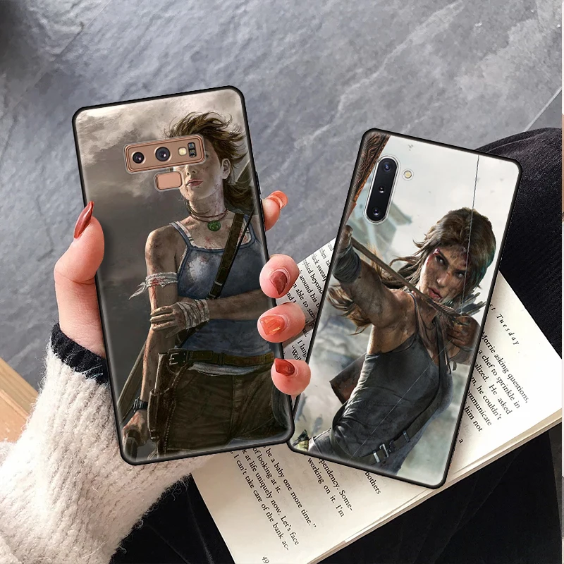Lara Croft Tomb Raider art design для Samsung S10 S20 Plus Utra J8 2018 M30 мягкие чехлы телефонов A8 A9S A10 A80 A9 Lite