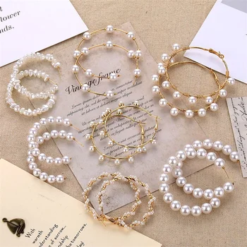 FNIO Big Simulated Pearl Earrings 2019 For Women Lover Geometric Gold Round Heart Drop Dangle Earring Korean Statement Jewelry
FNIO Big Simulated Pearl Earrings 2019 For Women Lover Geometric Gold Round Heart Drop Dangle Earring Korean Statement Jewelry
