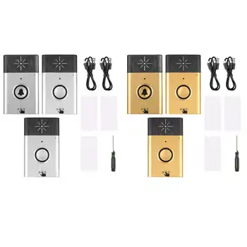 Wireless Remote Doorbell 300M 2 in 1 Intelligent Access Control System Built-in Battery for Indoor/Outdoor Doorbell Convenient
Wireless Remote Doorbell 300M 2 in 1 Intelligent Access Control System Built-in Battery for Indoor/Outdoor Doorbell Convenient