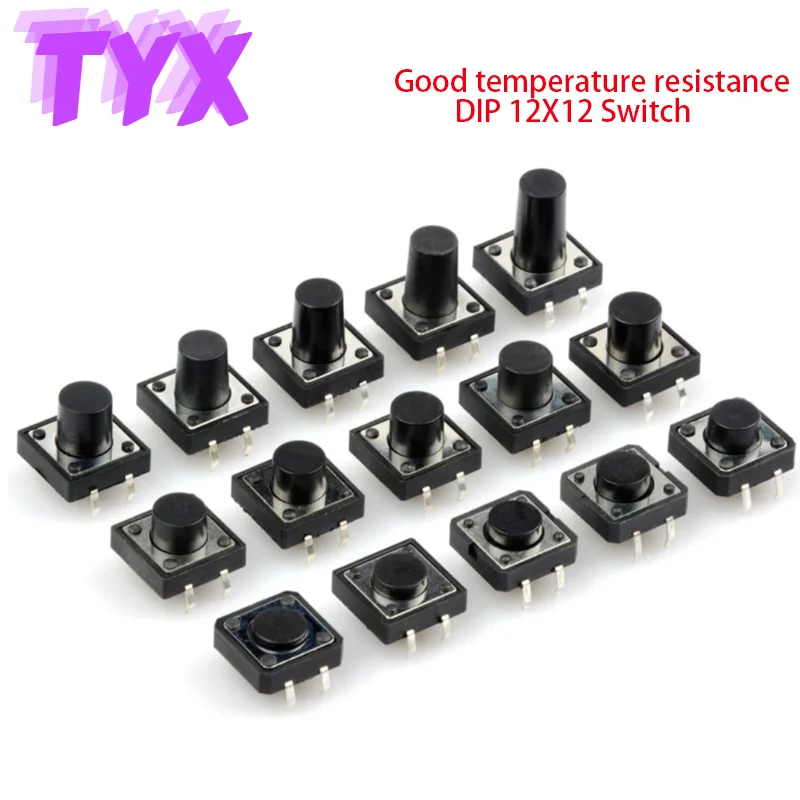 20Pcs PCB 4Pin Touch Button Micro Switch Mini Micro Switch DIP4 12x12 12*12*4.3/5/6/7/7.5/8/9/10/11/12/13/14/15/16/17/18/20MM
20Pcs PCB 4Pin Touch Button Micro Switch Mini Micro Switch DIP4 12x12 12*12*4.3/5/6/7/7.5/8/9/10/11/12/13/14/15/16/17/18/20MM