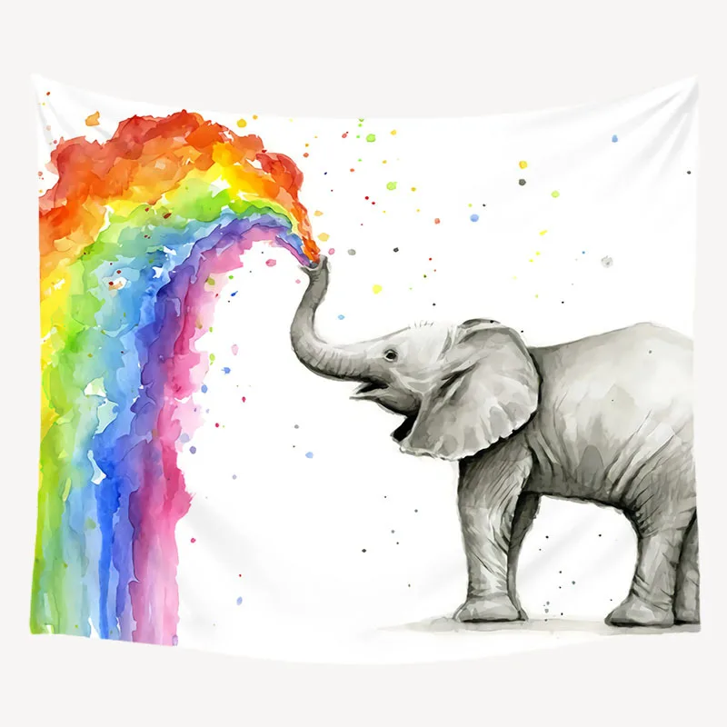 Cilected Ethnic Wind Rainbow Elephant Print Tapestry Wall Hanging Polyester Thin Section Tapestry Wall Decoration Beach Towel
Cilected Ethnic Wind Rainbow Elephant Print Tapestry Wall Hanging Polyester Thin Section Tapestry Wall Decoration Beach Towel