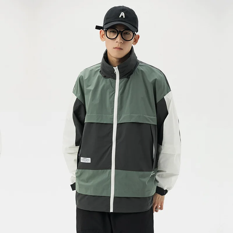 City Where the Product 2020 Spring New Style Two-color Stitching Jacket Hooded Loose-Fit COUPLE'S Coat Teenager
City Where the Product 2020 Spring New Style Two-color Stitching Jacket Hooded Loose-Fit COUPLE'S Coat Teenager