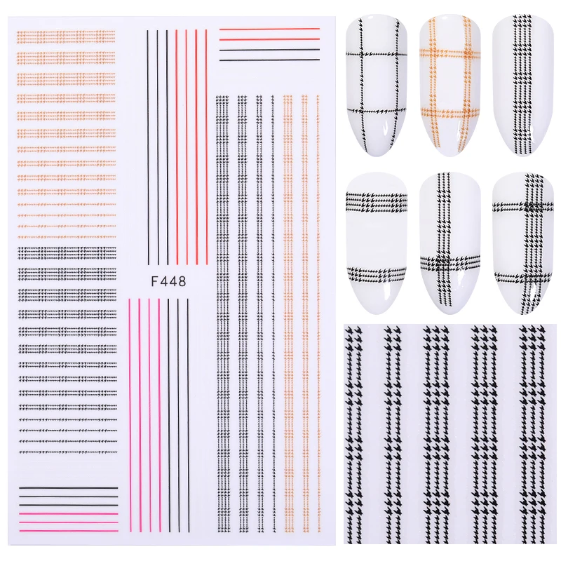 1 Sheet Stripe Shape 3D Nail Stickers Self-adhesive Nail Art Transfer Stickers Decals DIY Design Flower Nail Art Tip Decoration
1 Sheet Stripe Shape 3D Nail Stickers Self-adhesive Nail Art Transfer Stickers Decals DIY Design Flower Nail Art Tip Decoration