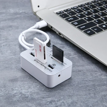 Mini 3-Ports USB 3.0 Hub MS/SD/M2/TF Multi-In-1 Adapter for Macbook Laptop PC High Speed Data Transfer Memory Card Reader
Mini 3-Ports USB 3.0 Hub MS/SD/M2/TF Multi-In-1 Adapter for Macbook Laptop PC High Speed Data Transfer Memory Card Reader