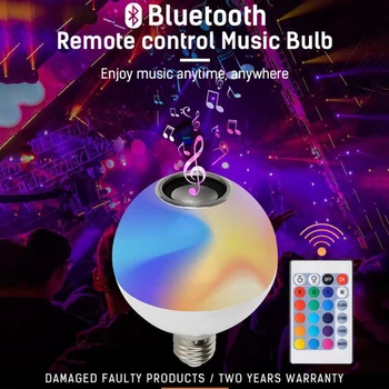 E27 Bluetooth Music LED Light Bulb Bedroom Living Room Ball Shape With Remote Control Dimmable Home Decor Colored Color Changing
E27 Bluetooth Music LED Light Bulb Bedroom Living Room Ball Shape With Remote Control Dimmable Home Decor Colored Color Changing