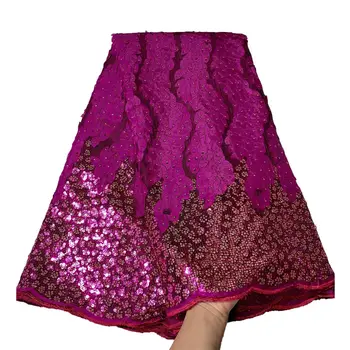 2020 Latest African Lace High Quality African French net Tulle Lace Fabric with Sequins embroidery For African Wedding F200317
2020 Latest African Lace High Quality African French net Tulle Lace Fabric with Sequins embroidery For African Wedding F200317