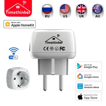 Timethinker Smart WiFi Socket Plug for Apple Homekit EU Plug for Amazon Alexa Google Home Voice Control Timer Module Russia
Timethinker Smart WiFi Socket Plug for Apple Homekit EU Plug for Amazon Alexa Google Home Voice Control Timer Module Russia